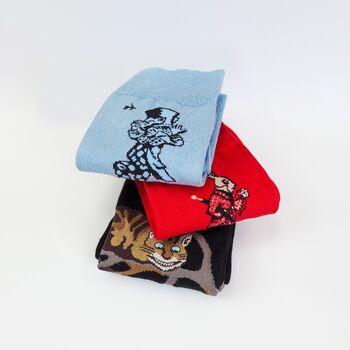 Alice's Adventures In Wonderland Men Socks White Rabbit, 3 of 4