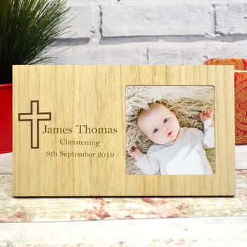 Personalised Christening Picture Frame, 2 of 6