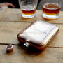Bottoms Up Novelty Copper Hip Flask, thumbnail 1 of 3