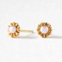 Dahlia Bud Freshwater Pearl Earrings – Gold Vermeil, thumbnail 1 of 4