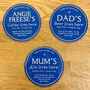 Personalised Blue Plaque Coaster, thumbnail 5 of 5