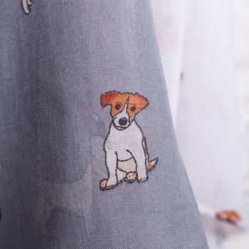 Jack Russell Print Scarf, 4 of 5