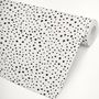 Black Or Grey Dalmatian Dots Self Adhesive Wallpaper, thumbnail 3 of 5