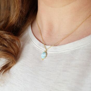 Larimar Gemstone Necklace, 2 of 4