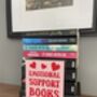 Emotional Support Books Acrylic Bookend Home Decor, thumbnail 3 of 7