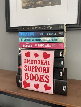 Emotional Support Books Acrylic Bookend Home Decor, 3 of 7