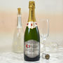 Personalised Champagne With Heart Pewter Label, thumbnail 1 of 2
