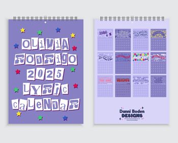 Olivia Rodrigo 2025 Lyric Calendar, 4 of 10