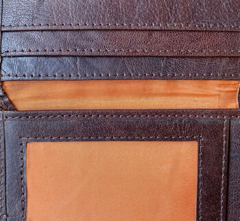 Men's Brown Leather Wallet Rfid Protection, 3 of 3