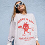Ready To Eat Strawberry Women's Graphic Sweatshirt, thumbnail 3 of 4