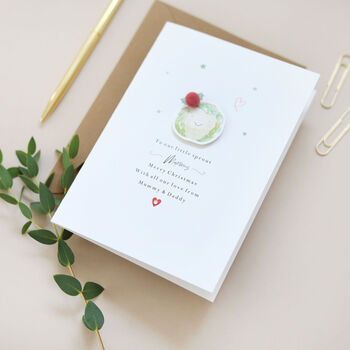 Personalised Christmas Sprout Card, 2 of 3