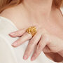 Bobble Gold Plated Silver Statement Ring, thumbnail 3 of 6