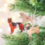 Personalised Dog Breed Christmas Hanging Decoration, thumbnail 2 of 12