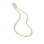 Sterling Silver Gold Plated Paperclip Necklace, thumbnail 2 of 5