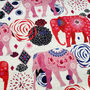 Pink Elephants Cushion Cover With Mandala Patterns, thumbnail 2 of 7