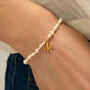 Pearl Initial Letter Bracelet, thumbnail 1 of 5