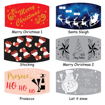 Personalised Christmas Face Mask Adults + Children, 6 of 7