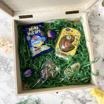 Printed Personalised Wooden Easter Treat Box, 3 of 11