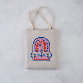 'Between The Pages' Book Lover Tote Bag, 3 of 5