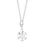 Sterling Silver Snowflake Charm Necklace, thumbnail 2 of 10