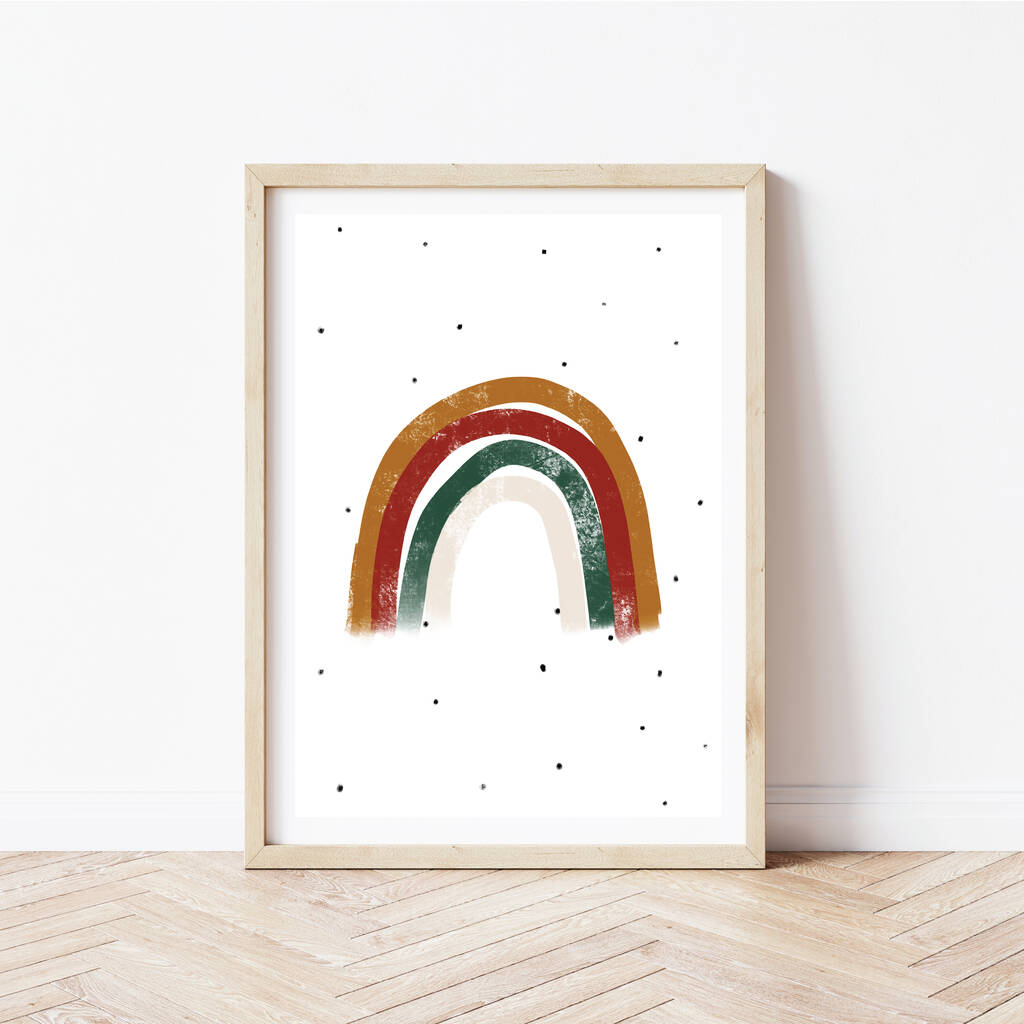 Children's Rainbow Wall Art By Tommy + Beau