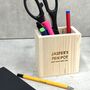 Personalised Wooden Desk Tidy, thumbnail 2 of 4