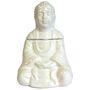 Sitting Buddha Oil Burner White, thumbnail 1 of 4