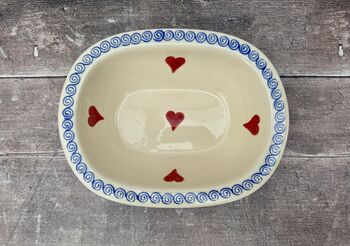 Heart Patterned Baking / Pie Dish, 24cm, 3 of 4