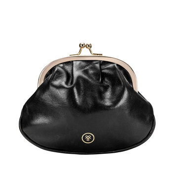 The Classic Ladies Leather Clasp Purse. 'The Sabina', 3 of 12