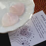 Polished Rose Quartz Heart For Compassion And Love, thumbnail 2 of 3