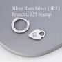 Dangling Enamel Heart Earrings In Sterling Silver, thumbnail 7 of 12