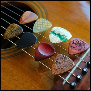Father's Day Tin + Eight Acoustic Guitar Picks, 2 of 8