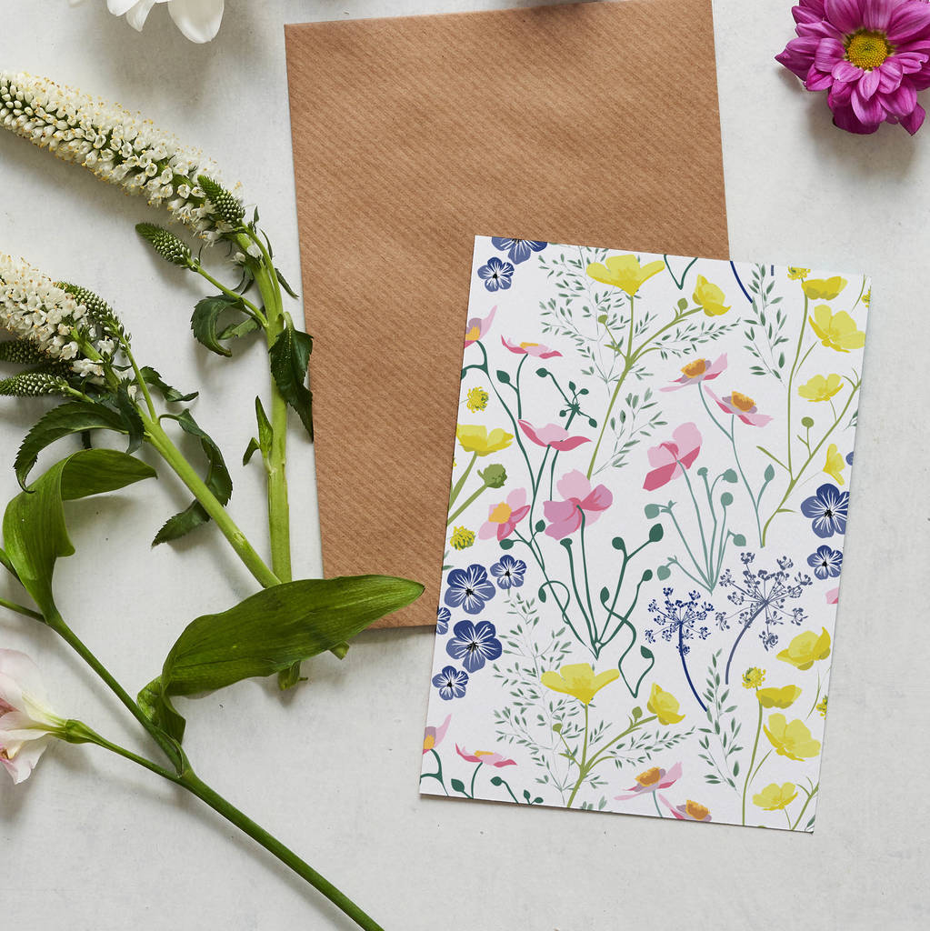 Floral Meadow Wrapping Paper By Lorna Syson | notonthehighstreet.com