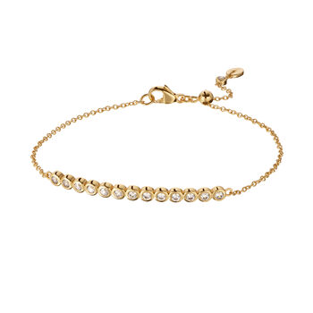 Bezel Bar Bracelet, Silver Plated Or Gold Plated, 2 of 6