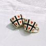 Checked Heart Coffee Mug, thumbnail 1 of 3