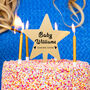 Personalised Surname Baby Shower Star Cake Topper, thumbnail 2 of 7