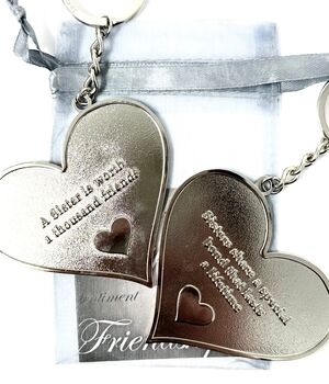 Grandmother, Mother, Daughter Sister Friend Large Heart Message Keyring, 2 of 12