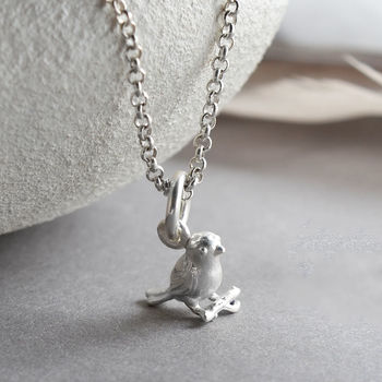Sterling Silver Little Bird Necklace, 3 of 7