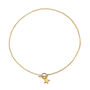 18ct Gold Plated Star Charm T Bar Necklace, thumbnail 5 of 7