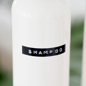 Refillable White Bottle With Personalised Label, 3 of 8