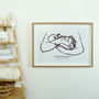 'La Leche' Personalised To Scale Breastfeeding Print, thumbnail 3 of 4