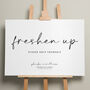 Romantic Wedding Freshen Up Sign 'Phoebe', thumbnail 1 of 9