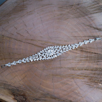 Vintage Style Pear Burst Crystal Bracelet, 4 of 5