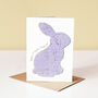 Plantable First Easter Card In Purple, thumbnail 1 of 2
