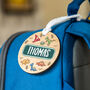 Personalises School Bag Name Tag Dinosaurs, thumbnail 1 of 3
