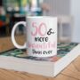 50th Personalised Back Birthday Gift Mug, thumbnail 3 of 3