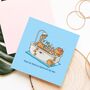 Cute Bear Bath Greetings Card, thumbnail 6 of 9