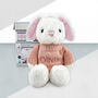 Personalised Baby Girl Bunny And Bathrobe Hamper, thumbnail 5 of 7