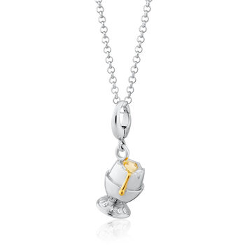Sterling Silver Good Egg Charm Necklace, 2 of 6