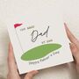 Best Dad By Par Fathers Day Card, thumbnail 1 of 7